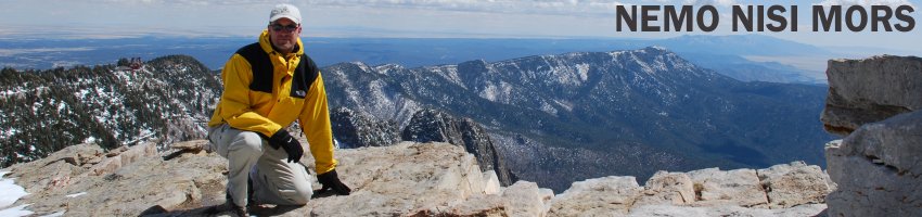 Sandia Mountains from Kiwanis cabin (New Mexico, United States), April 2009 (Photo: Anders Gustafson)